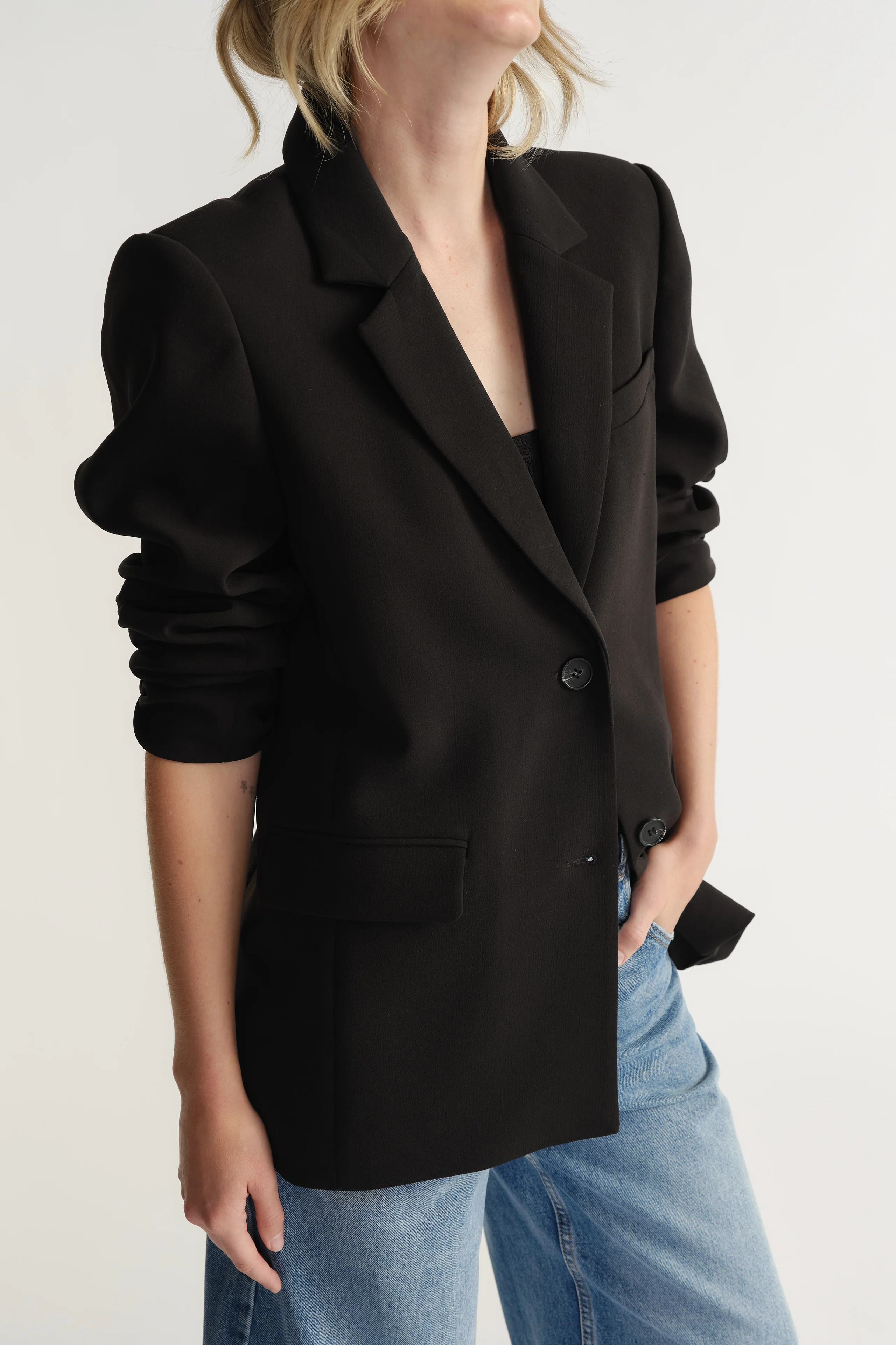 Carmen Tailored Blazer - Black | DECJUBA
