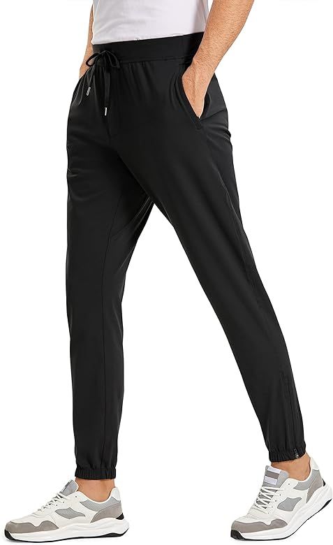 CRZ YOGA Mens 4-Way Stretch Golf Joggers with Pockets 28"/30"/32" - Work Sweatpants Track Gym Ath... | Amazon (US)