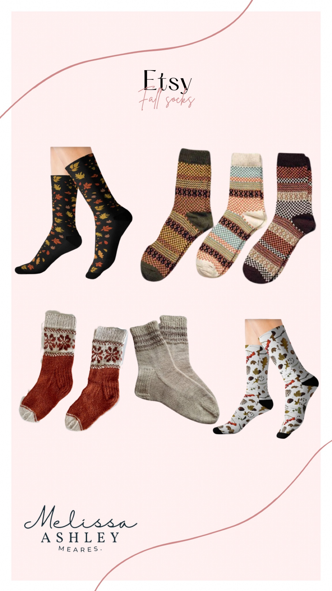 Cozy fall socks in knits and fun prints from Etsy!



#LTKFallSale #LTKFindsUnder50 #LTKStyleTip