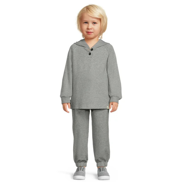 easy-peasy Baby and Toddler Boys' Hacci Knit Hoodie and Jogger Pants Set, 2-Piece, Sizes 12M-5T | Walmart (US)