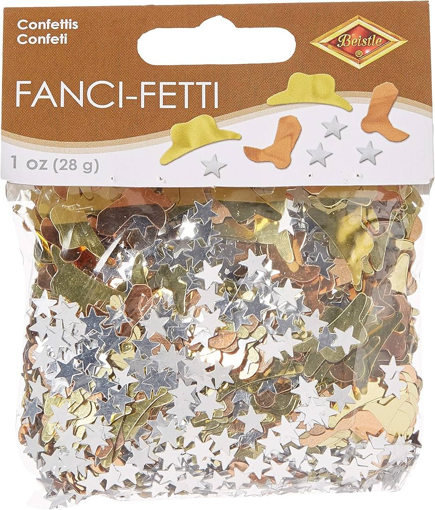 Fanci-Fetti Western Icons (copper, gold, silver) Party Accessory  (1 count) (1 Oz/Pkg) | Amazon (US)
