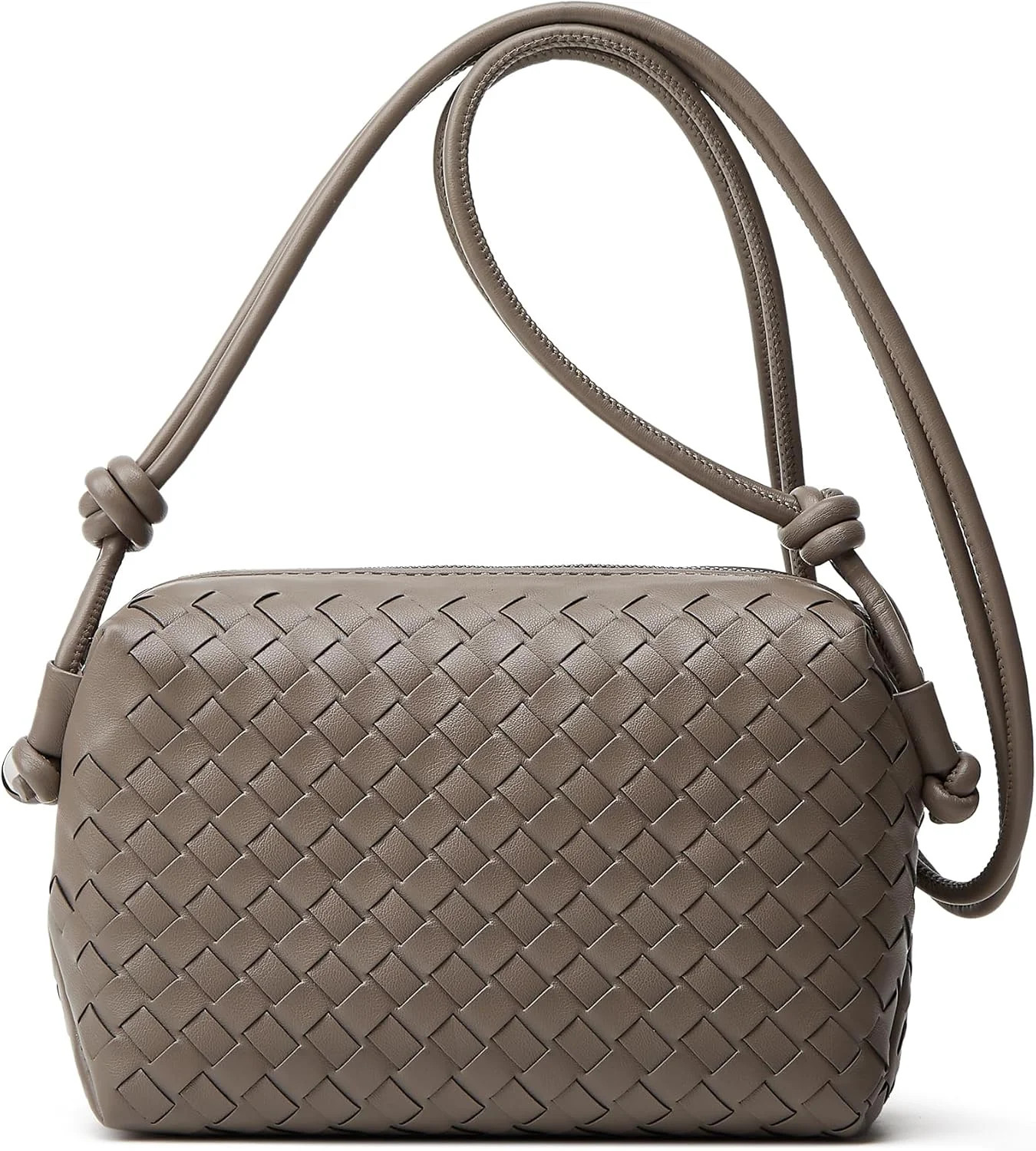 Woven Crossbody Bags for Women: Vegan Leather Handbag - Handwoven Small Purse - Trendy Shoulder B... | Walmart (US)