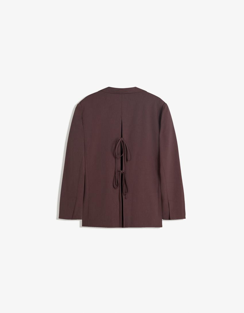 Blazer mit Bändern am Rücken - Blazers - Damen | Bershka DE