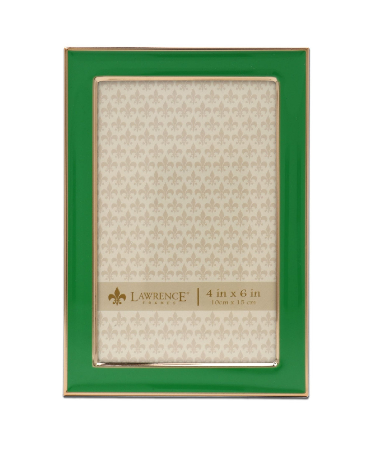 Metal and Enamel Picture Frame, 4" x 6" - Green | Macy's
