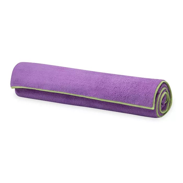 Gaiam Stay Put Yoga Towel in Purple | Target