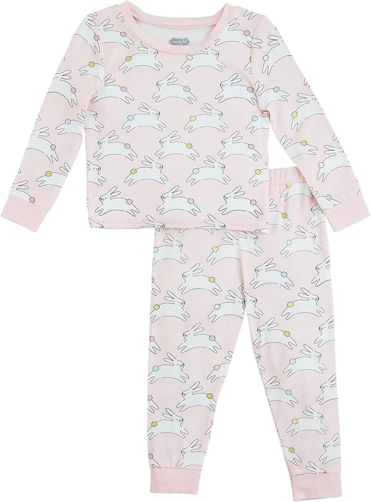 Mud Pie Baby Girls' Mud Pie Toddlers Bunny Pjs | Amazon (US)