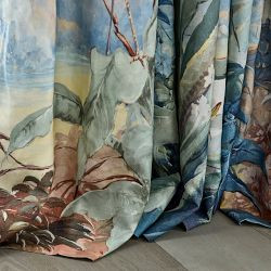 Painted Peacock Curtain | Williams-Sonoma