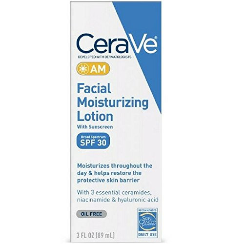 CeraVe AM Facial Moisturizing Lotion SPF 30 | Oil-Free Face Moisturizer with Sunscreen | Non-Comedog | Amazon (US)