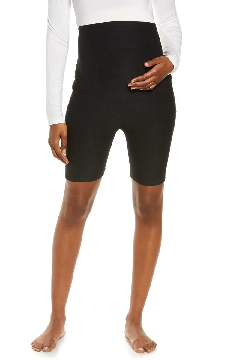 Beyond Yoga Space Dye Maternity Bike Shorts | Nordstrom | Nordstrom