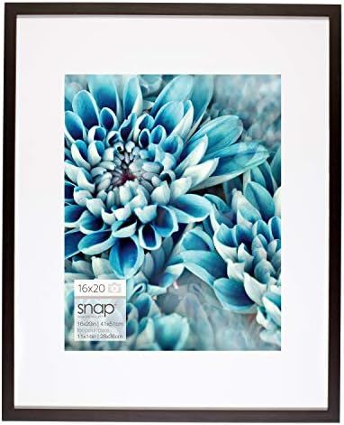 Snap 16x20 Wall Mount Single Mat for 11x14 Photo Picture Frame, 16" x 20", Black | Amazon (US)