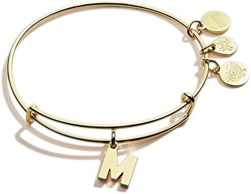 Alex and Ani Expandable Bangle for Women, Initials A to Z Letter Charms, Shiny Finish, 2 to 3.5 i... | Amazon (US)