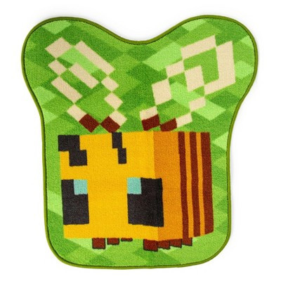 Ukonic Minecraft Honey Bee Indoor Accent Rug | 31 x 29 Inches | Target