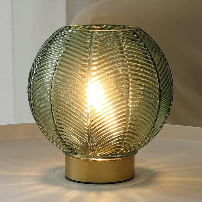 Battery Powered Lamp with Timer, Cordless Battery Operated Table Lamp with LED Bulb, Decorative S... | Amazon (US)