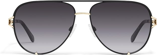 QUAY High Key Twist Non Polarized Unisex Aviator Sunglasses, UV Protection, Fashion Accessories f... | Amazon (US)