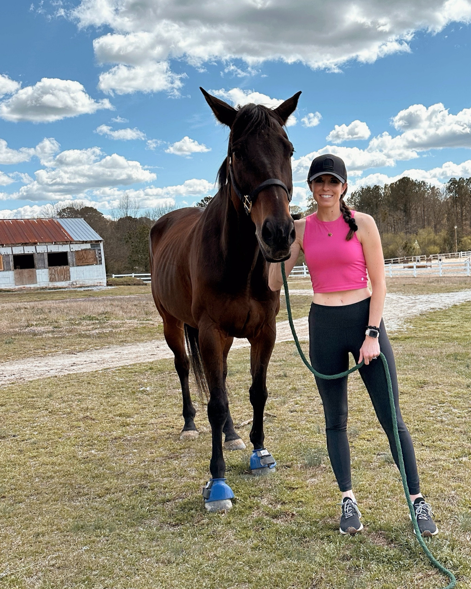 Amazon fitness workout clothes leggings and crop tank top 🐴🫶🏼 

#LTKfitness