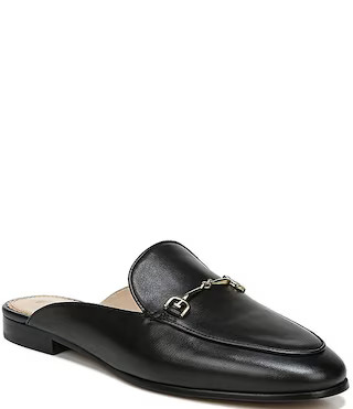 Linnie Leather Career Flat Slip-On Loafer Mules | Dillard's