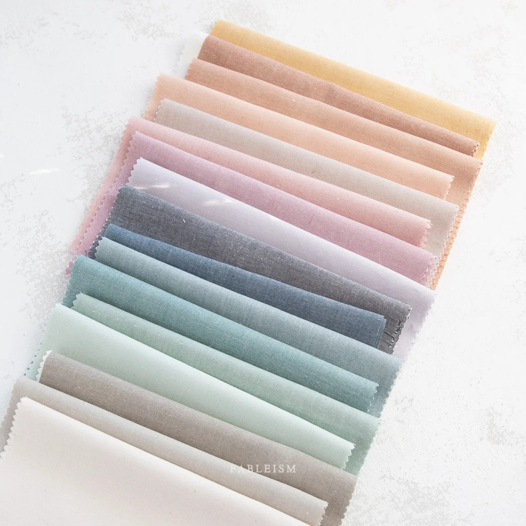 Everyday Chambray 17 Piece Half Yard Bundle by Fableism Supply Co - HY | Etsy (US)