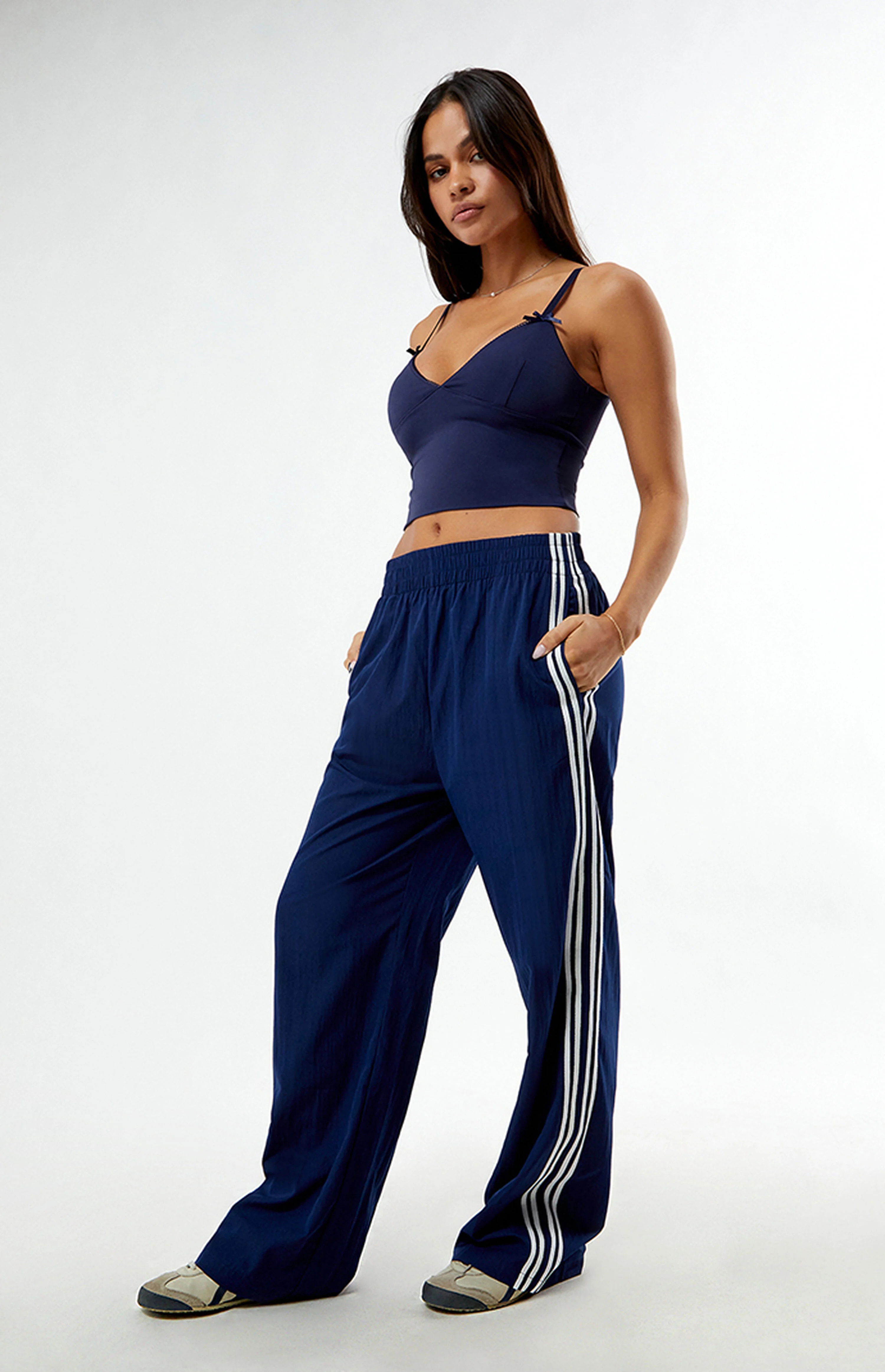 Pacsun Solid Color Baggy Track Pants | PacSun