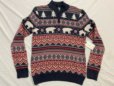 M105 ASPEN Winter Polar Bear Grey Long Sleeve Sweatshirt Sweater Shirt MEN'S M  | eBay | eBay US