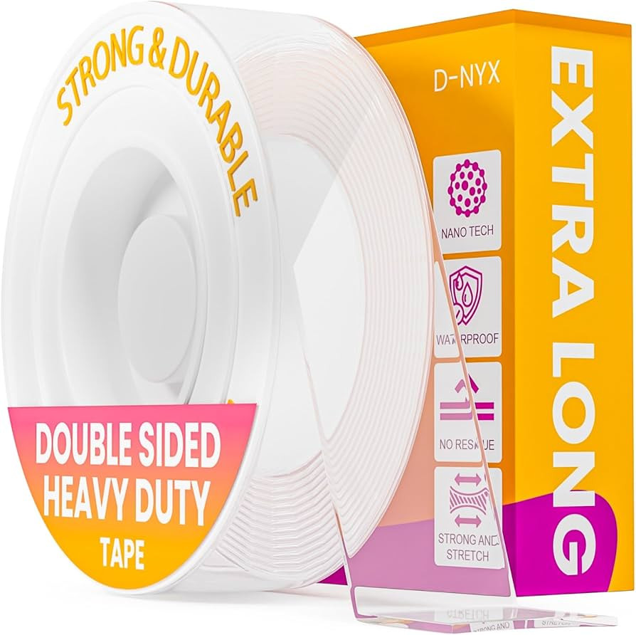 Heavy Duty Double Sided Tape - Extra Large Nano Double Sided Adhesive Tape 1.18 inch Wide Removab... | Amazon (US)