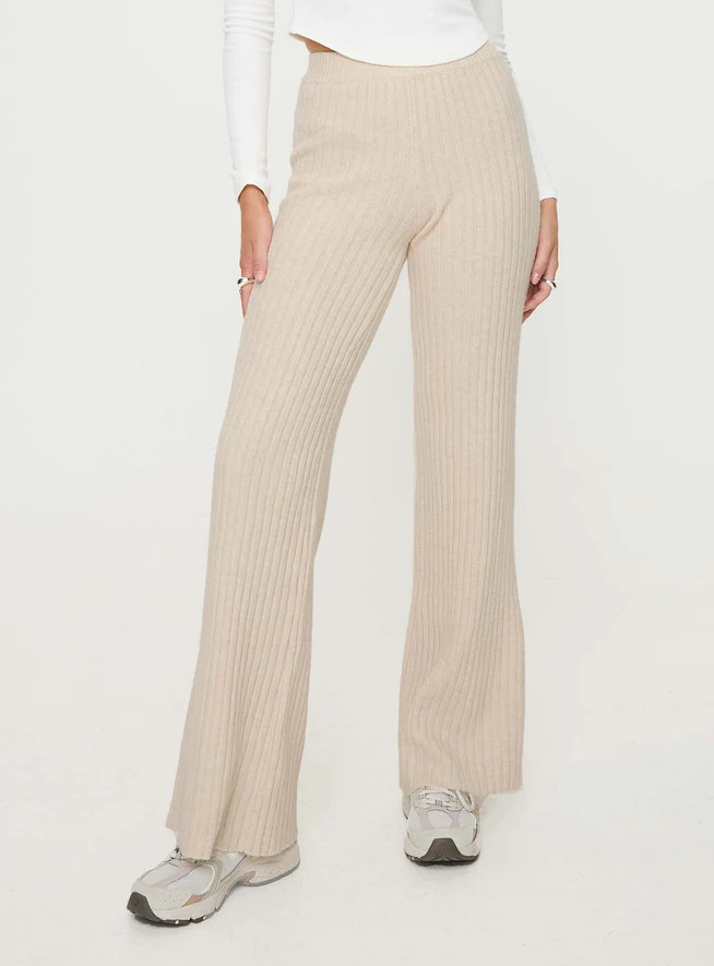Montana Knit Pants Cream | Princess Polly US