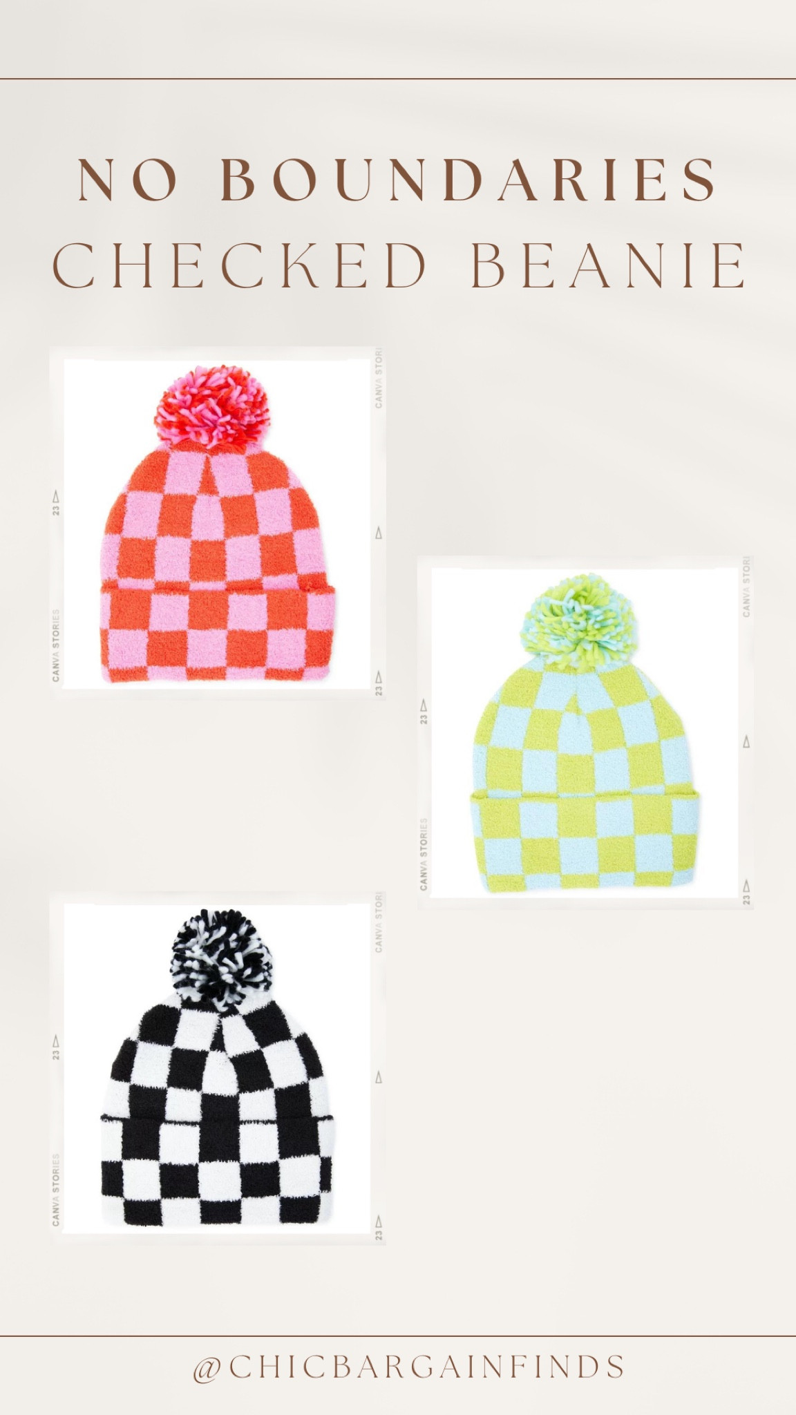 No Boundaries  Checked Beanie

#LTKFind #LTKGiftGuide
