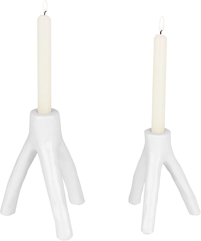 HofferRuffer Set of 2 Candle Holder, Candle Stand, Taper Candlestick Holders for Dinner Wedding R... | Amazon (US)