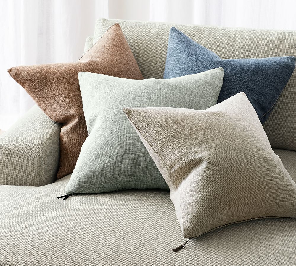 Belgian Linen Pillow Cover | Pottery Barn (US)