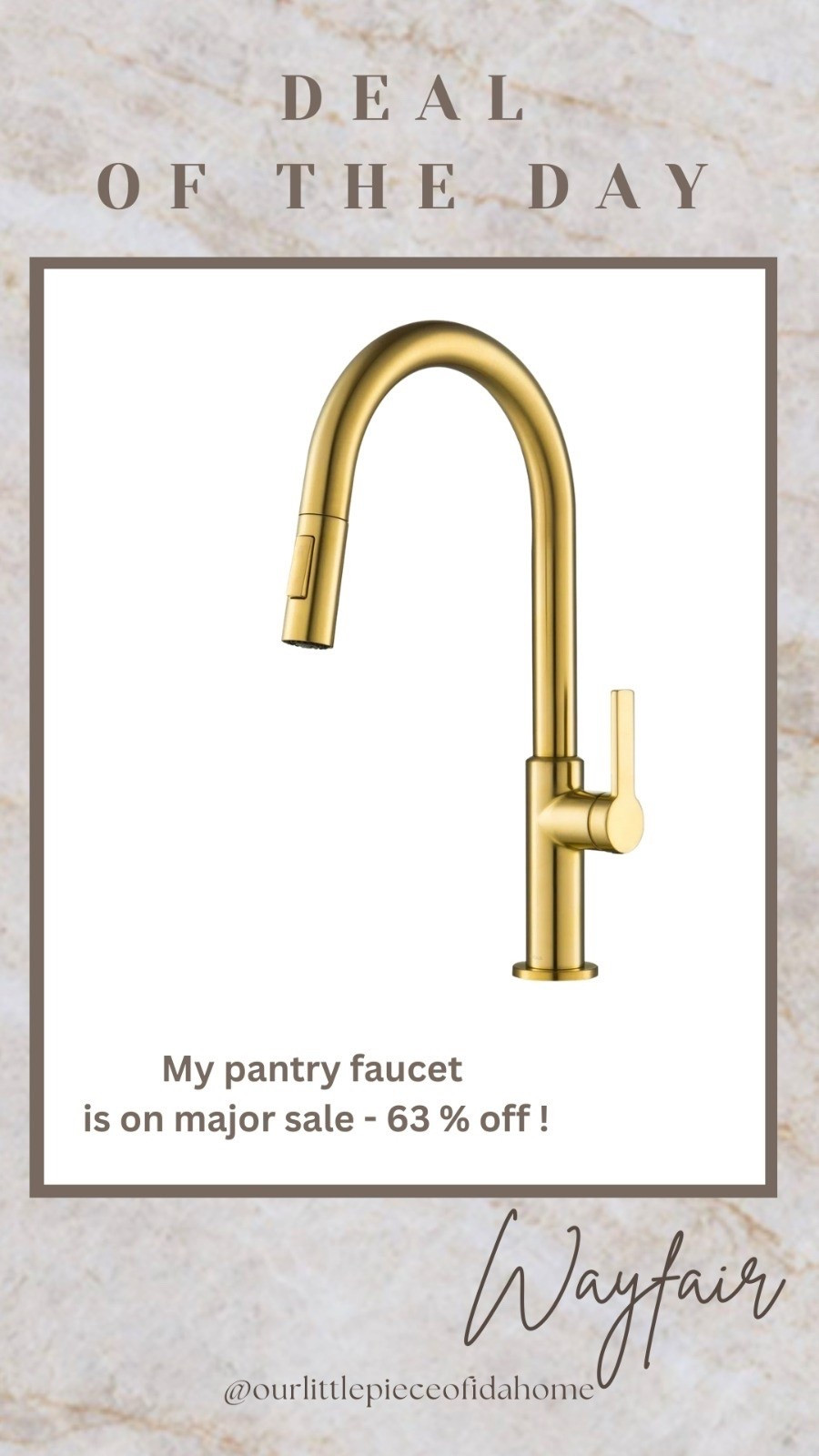 I chose this faucet for our pantry because I wanted something modern that still felt practical for everyday use. I love the water pressure and how the finish looks in person, it’s even better than I expected.

It’s currently marked down during Wayfair’s weekend clearance, which makes it a good time to grab it if you’ve been eyeing a similar style. Linked here for reference. 

#LTKU #LTKSaleAlert #LTKHome