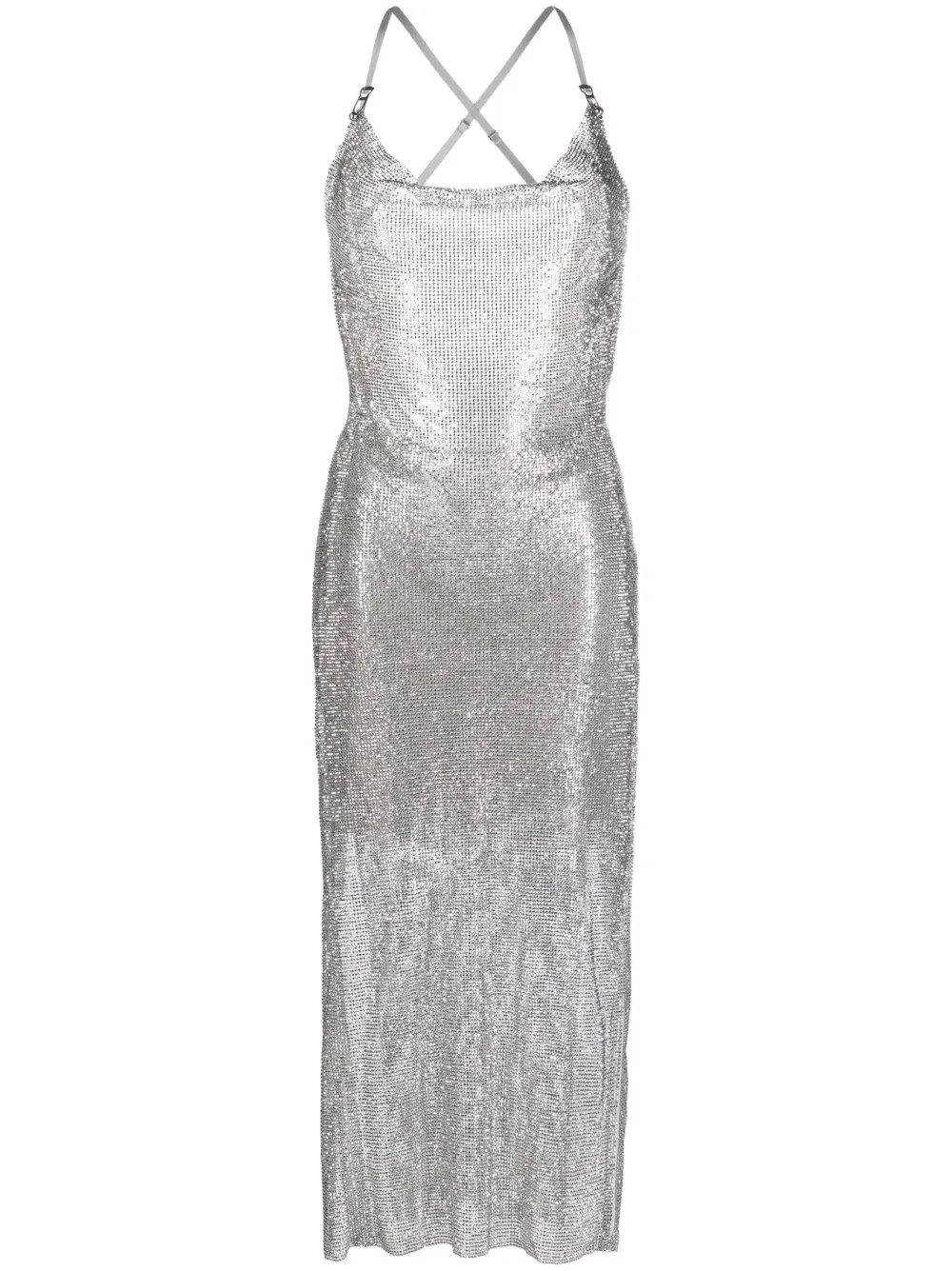 POSTER GIRL Robe Ornée De Cristaux Naomi à Coupe mi-longue - Farfetch | Farfetch Global