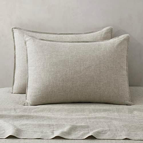 100% Linen Pillowcases Set of 2, Standard Size 20" x 26" Pillow Case, Linen Pillow Sham | Amazon (US)