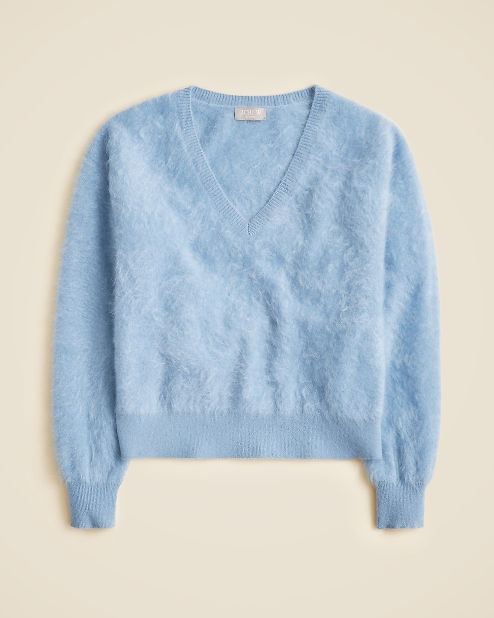 Brushed cashmere V-neck sweater | J. Crew US
