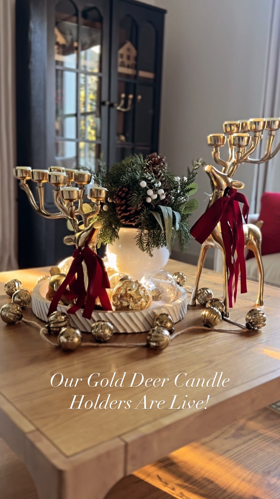 Our stunning deer candle holders 