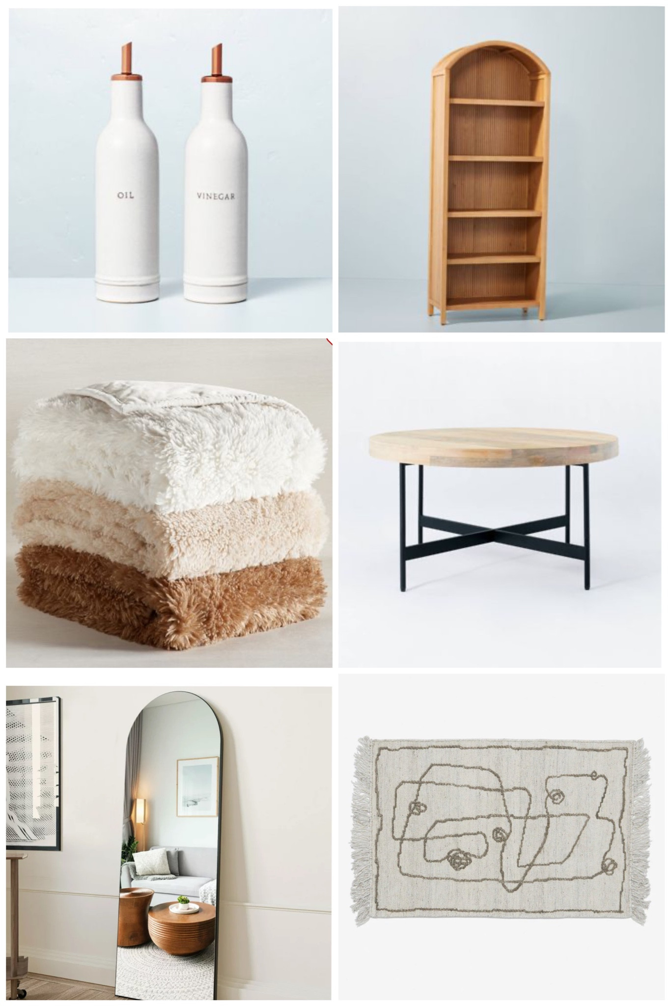 Faux fur blanket // full length mirror // coffee table // rug // home decor finds @target @walmart 

#LTKFind #LTKSeasonal #LTKhome