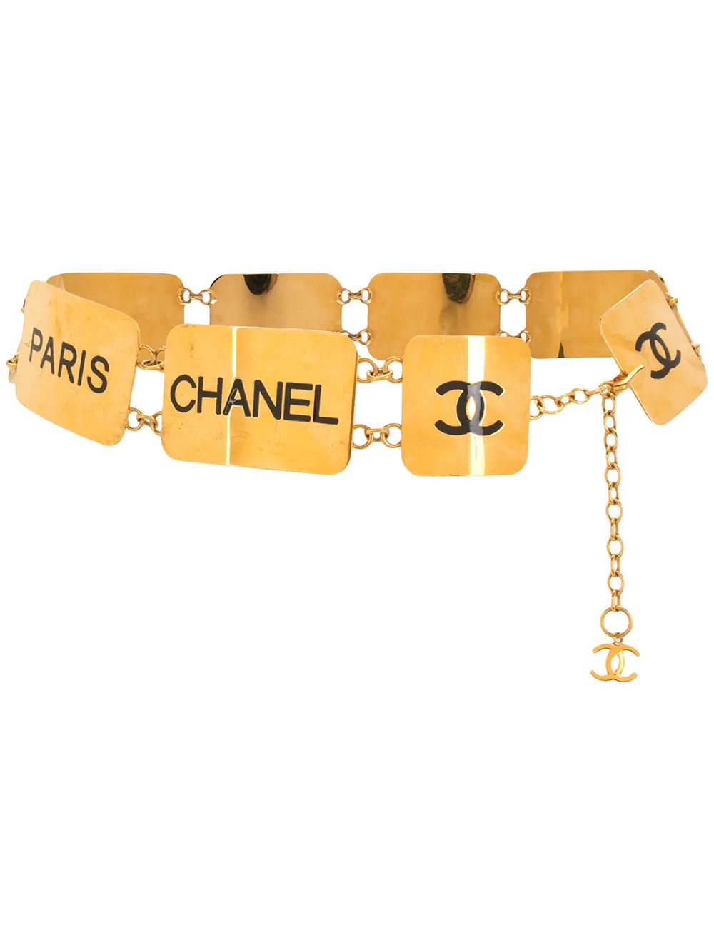 CHANEL Pre-Owned 1993 CC-logo chain belt - Gold | Farfetch Global