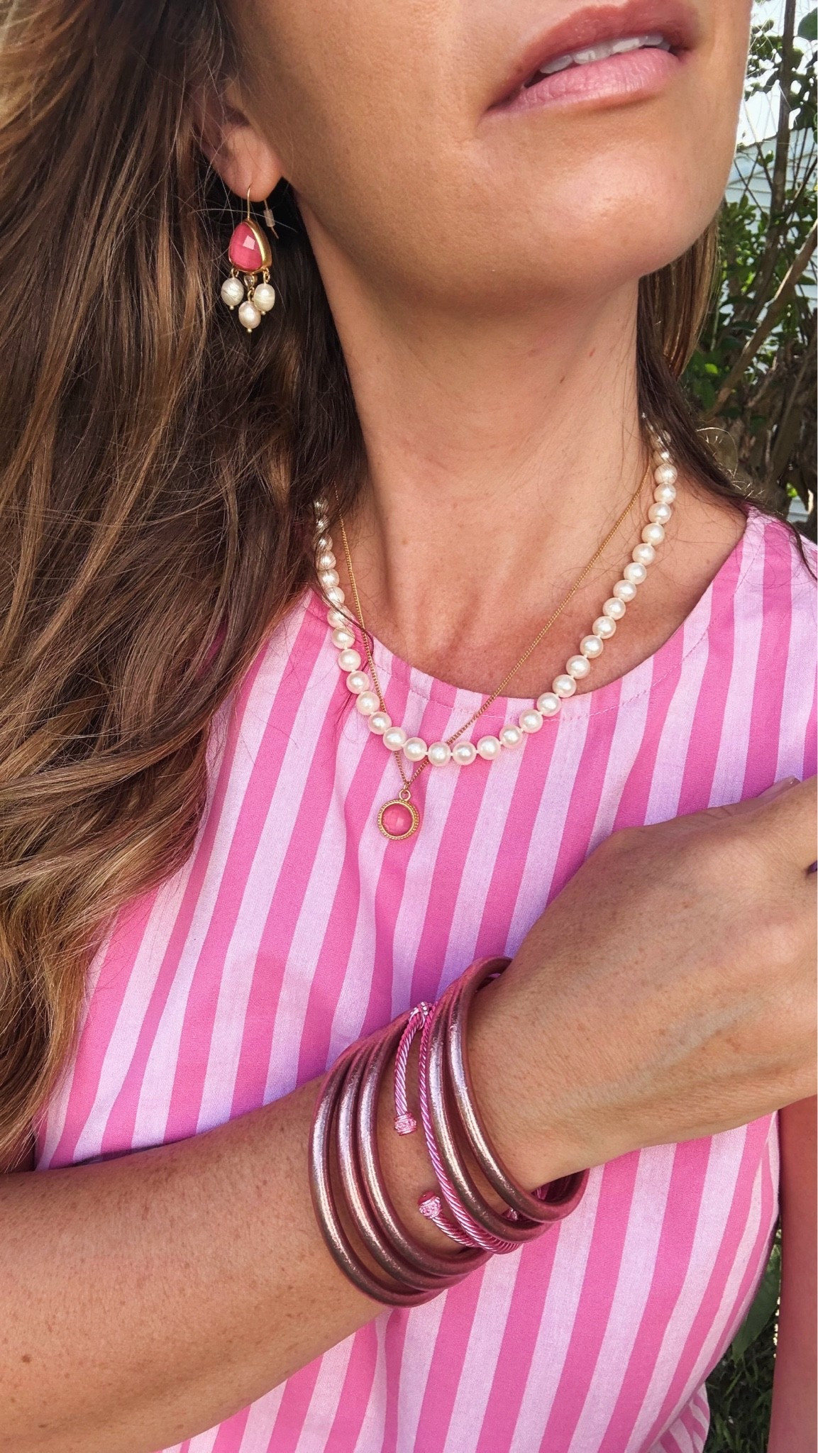 Layered jewelry pieces / summer jewelry/ pink jewelry

#LTKootd #LTKSeasonal #LTKOver40