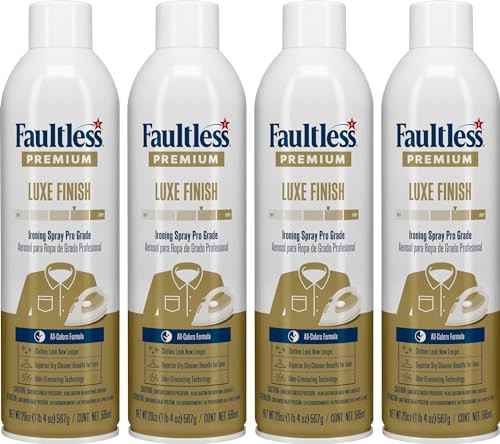 Faultless Premium Luxe Spray Starch (20 Oz, 4 Pack) Spray Starch for Ironing that Makes Your Clot... | Amazon (US)