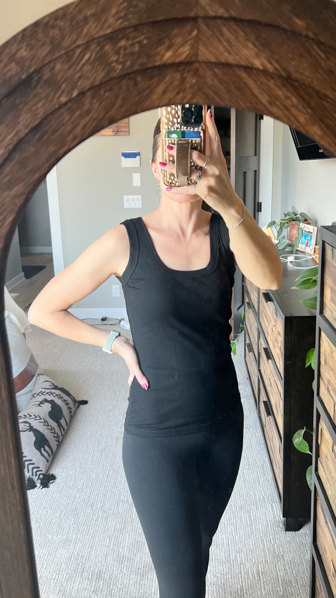 Size small black cotton tank. 

#tank #cotton #holistic

#LTKgrwm #LTKOver40