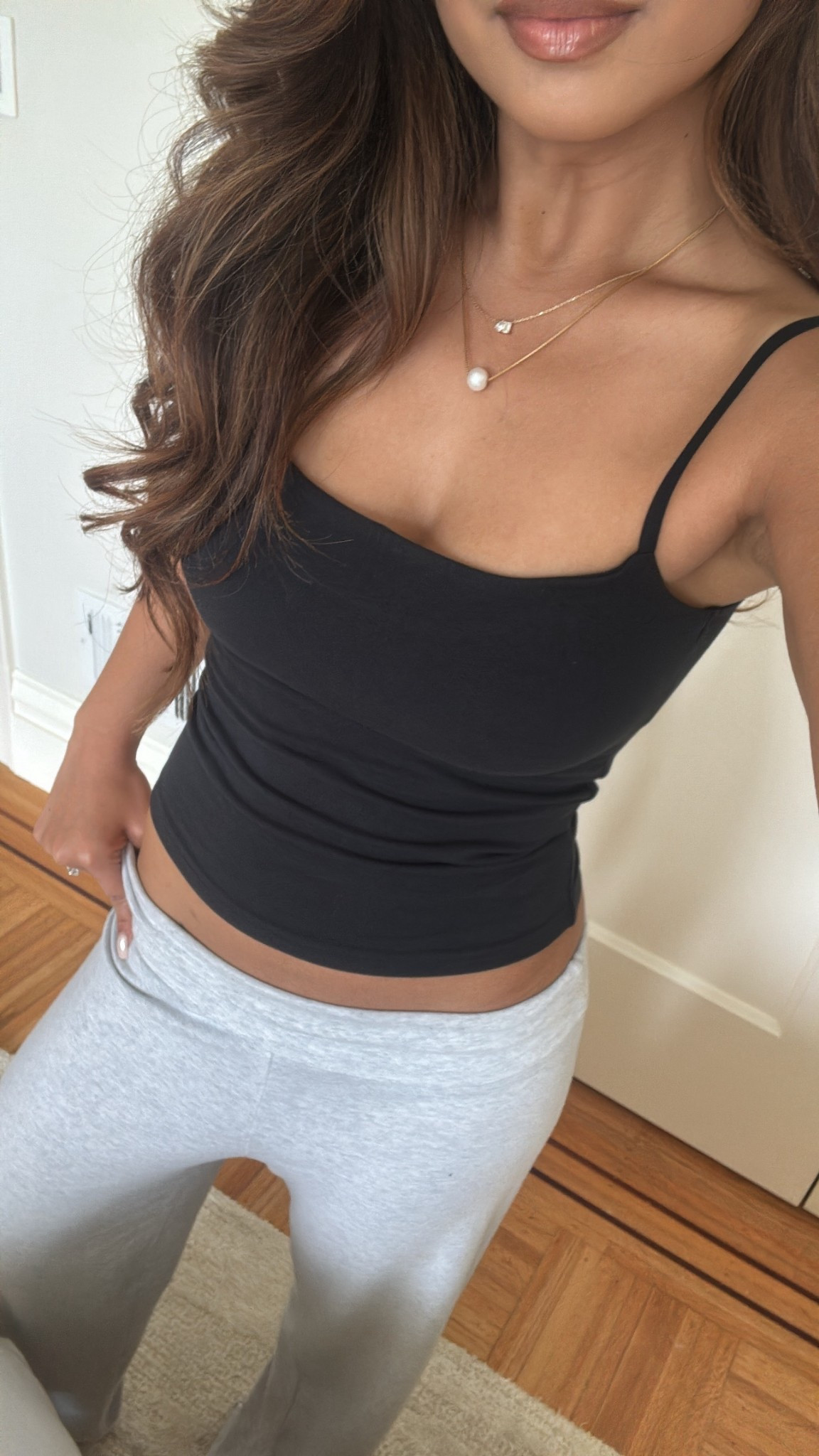 Love these bra free camis from Abercrombie!! I did my true size xs and the pants are brandy Melville one size 

#LTKFindsUnder50