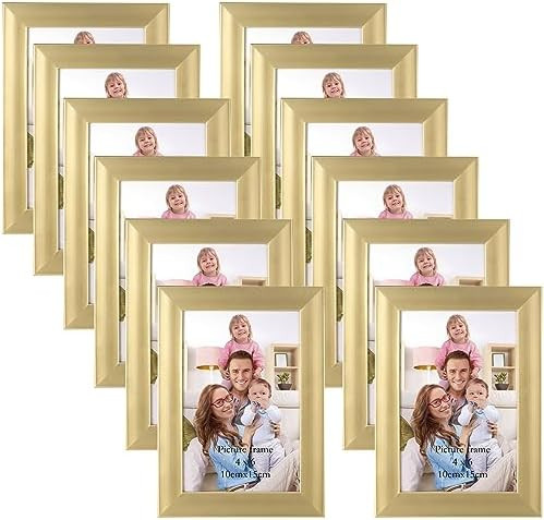 Giftgarden 4x6 Picture Frame Gold Set of 12, Multi Modern 4 x 6 Frames Bulk for Wall or Tabletop ... | Amazon (CA)