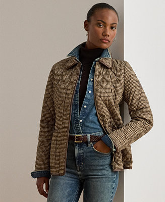 Lauren Ralph Lauren Women's Quilted Velboa-Lined Coat, P/XS-XXL - Macy's | Macy's