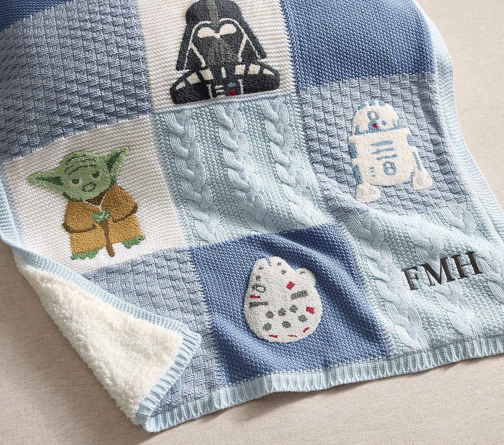 <i>Star Wars™</i> Patchwork Baby Blanket | Pottery Barn Kids