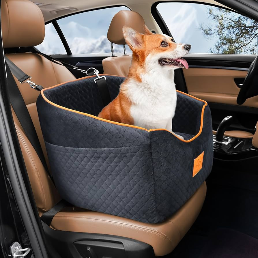 XIEEAOZEE Dog Car Seat for Small Medium Dogs, Memory Foam Booster Dog Seat for Dogs up to 35 lbs,... | Amazon (US)