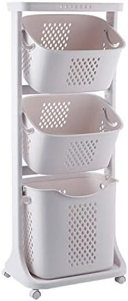Laundry Basket Bathroom Multi-layer Clothes Storage Basket Household, Simple Kitchen Shelf Fruit ... | Amazon (US)