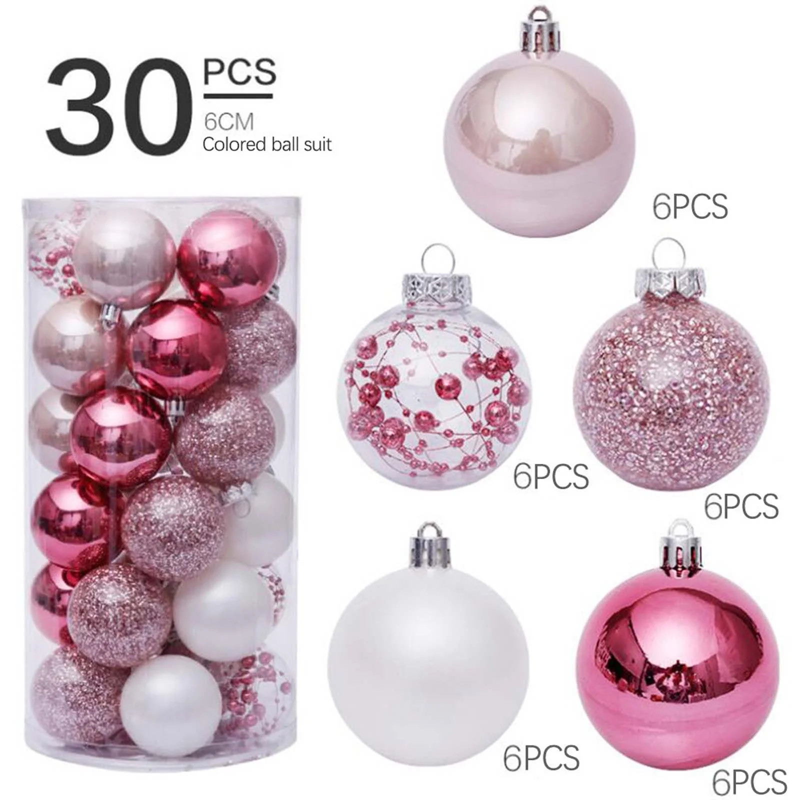 Dvkptbk Christmas Decorations 30PCS Christmas Ball Baubles Party Christmas Tree Decorations Hangi... | Walmart (US)