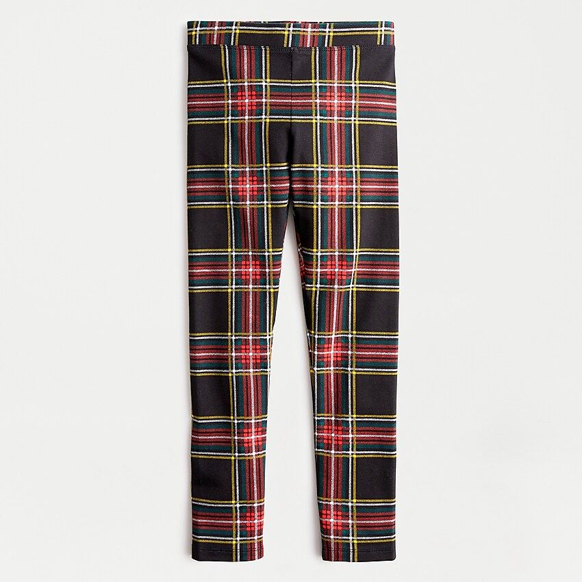 Girls' everyday leggings in Stewart plaid | J.Crew US