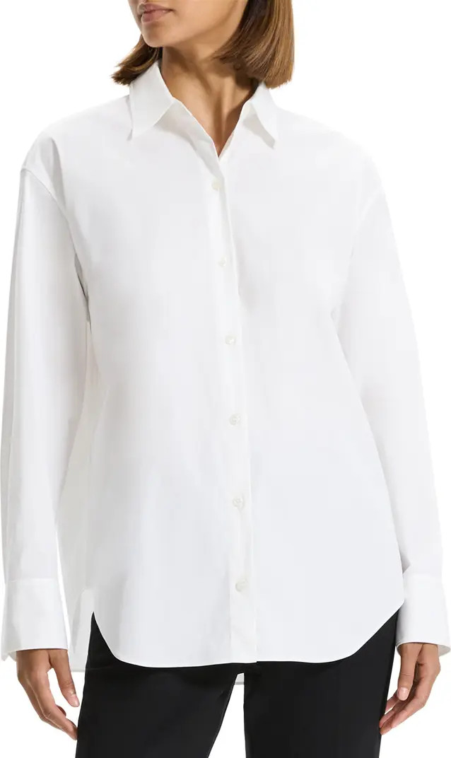 Cotton Blend Button-Up Shirt | Nordstrom