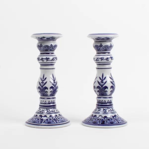 Porcelain China Tabletop Candlestick | Wayfair North America