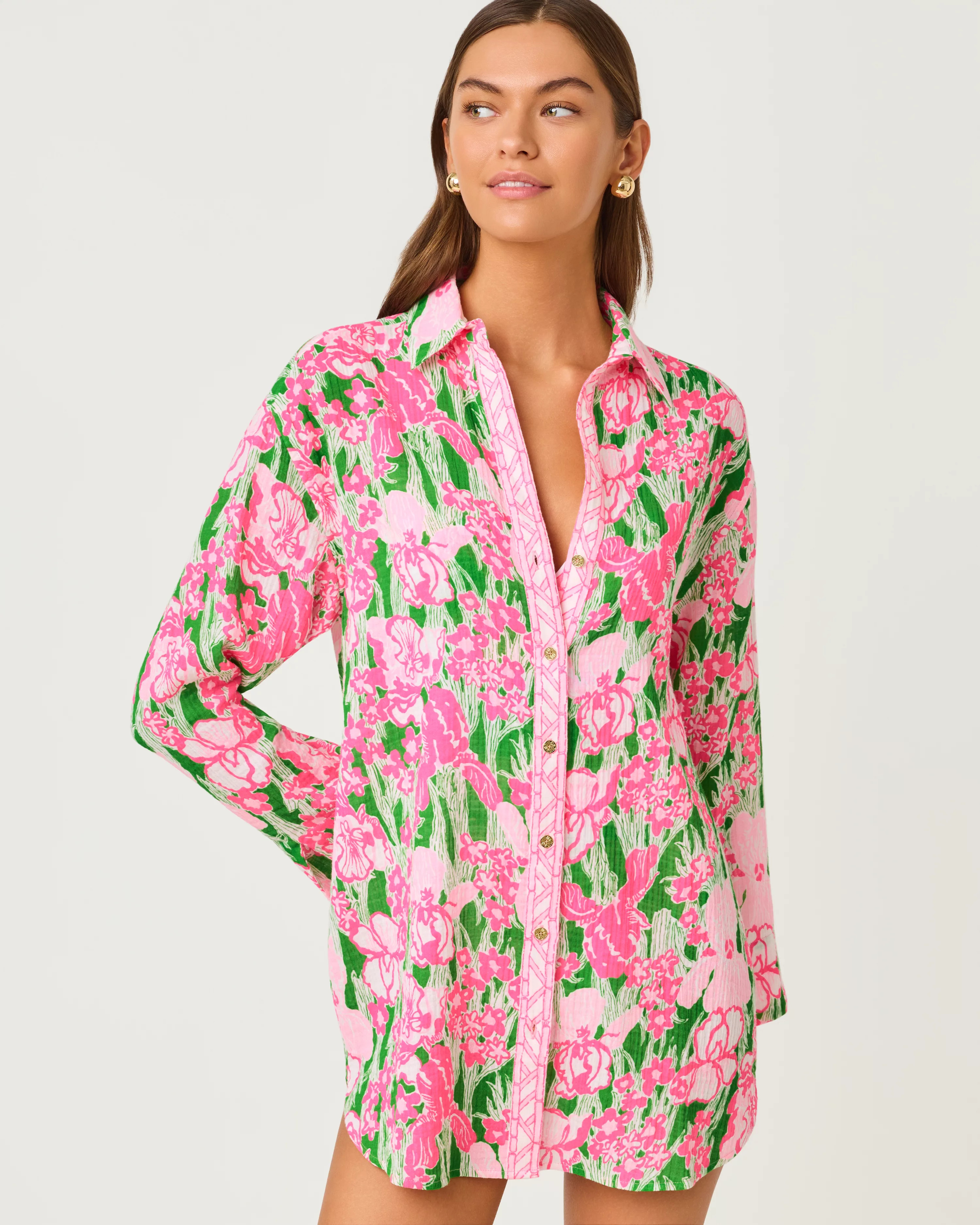Kwitney Long Sleeve Cotton Cover-Up | Lilly Pulitzer