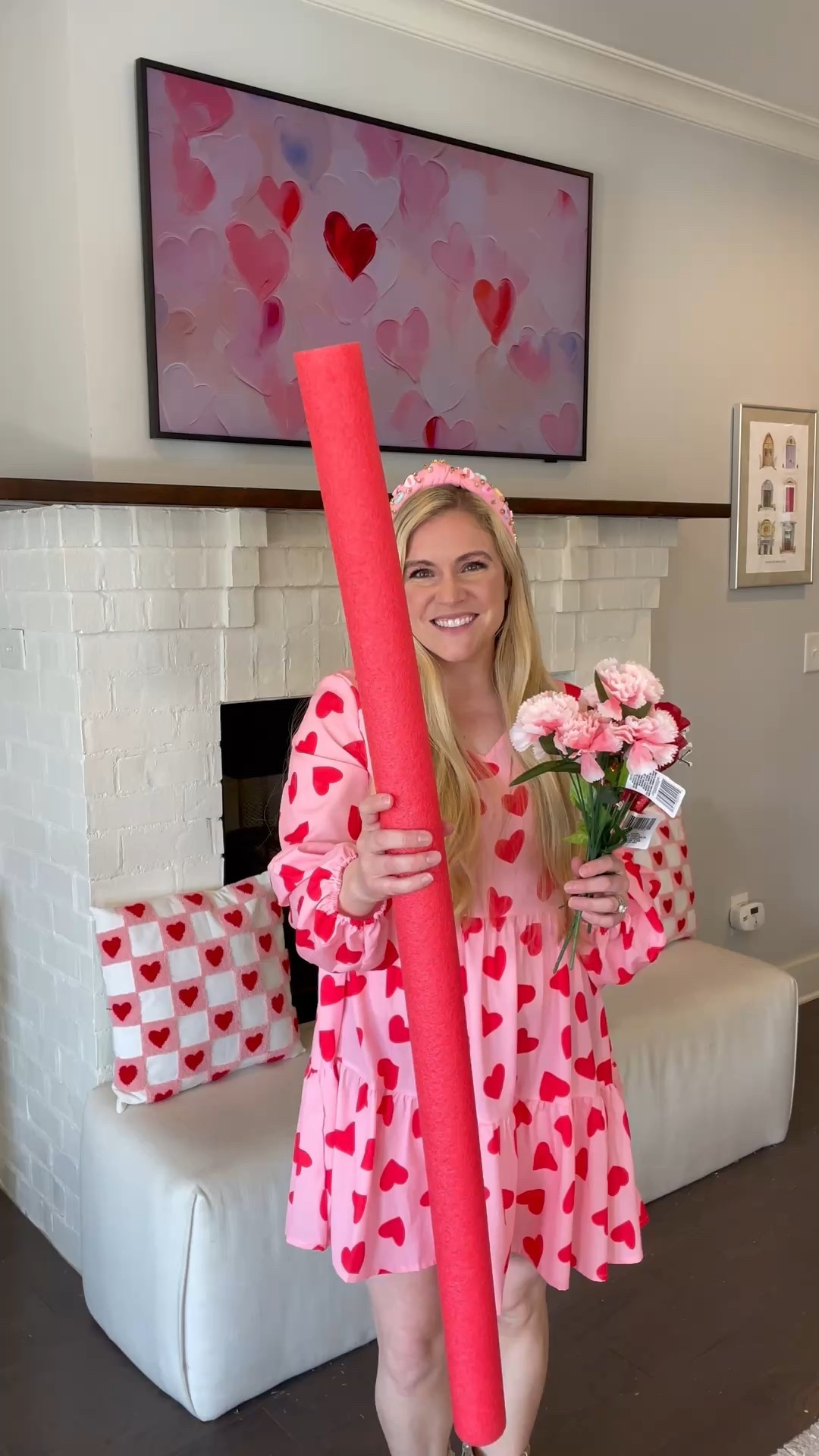 Valentines Mantel Decor!💝 #vday #valentinesday #valentinesdecor 

#LTKHome #LTKSeasonal #LTKFindsUnder50